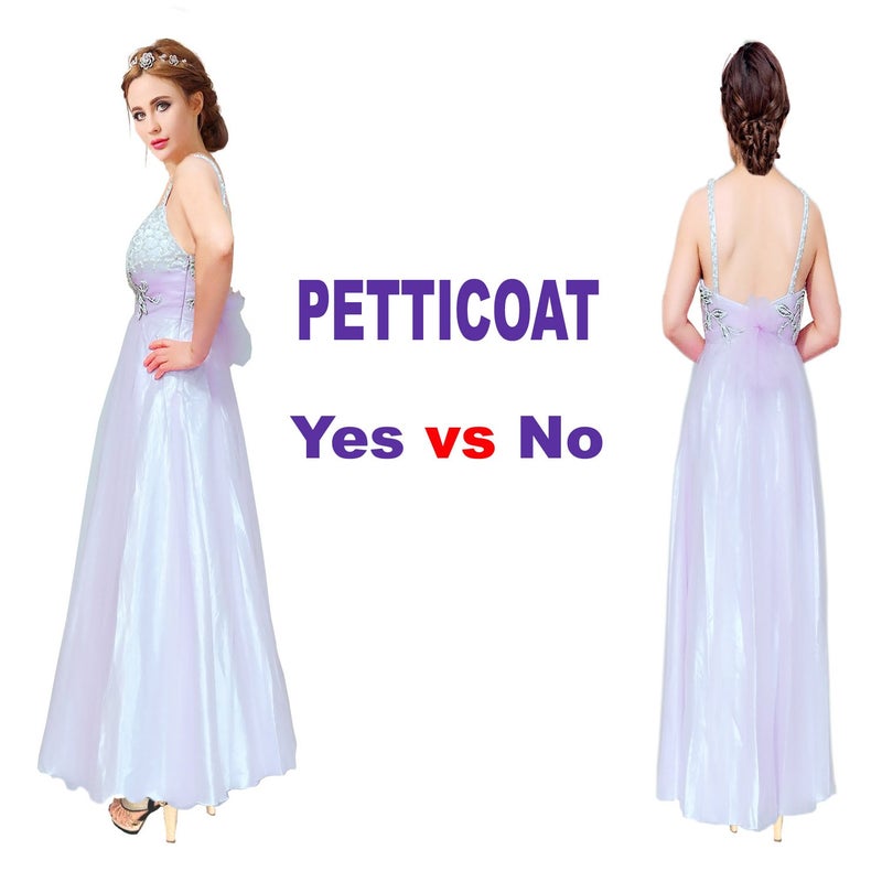 Shimaly Women's Floor Length Wedding Petticoat Long Underskirt for Formal Dress (XL-3XL, Ivory) - Image 4